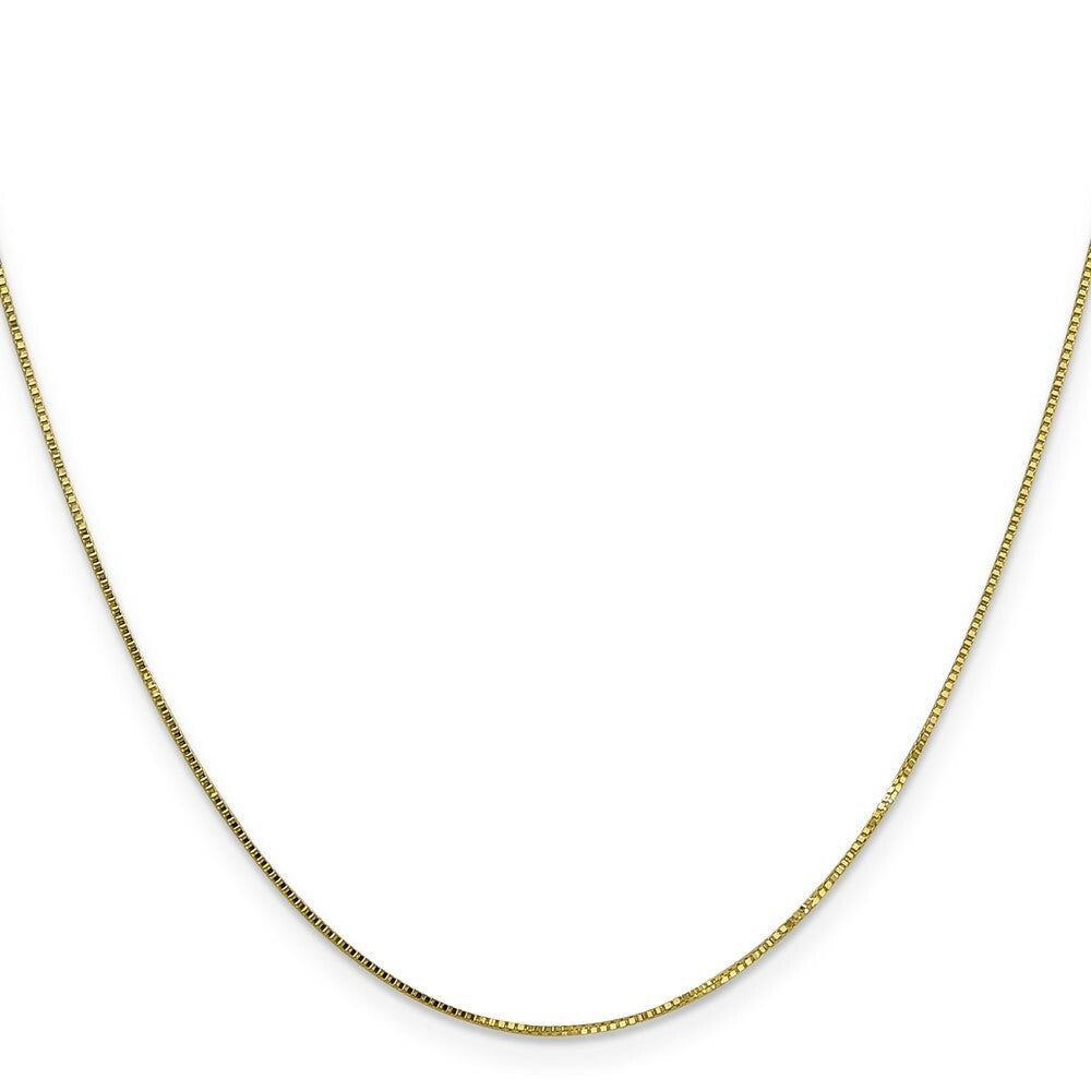 10K Yellow Gold .7mm Box Chain Necklace