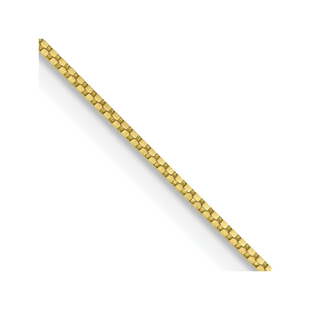10K Yellow Gold .7mm Box Chain Necklace