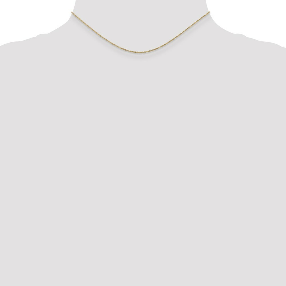 10K Yellow Gold .8mm Lite-Baby Rope Chain Necklace