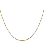 Load image into Gallery viewer, 10K Yellow Gold .8mm Lite-Baby Rope Chain Necklace
