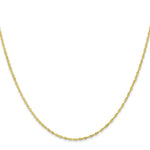 Load image into Gallery viewer, 10K Yellow Gold 1.10mm Singapore Chain Necklace
