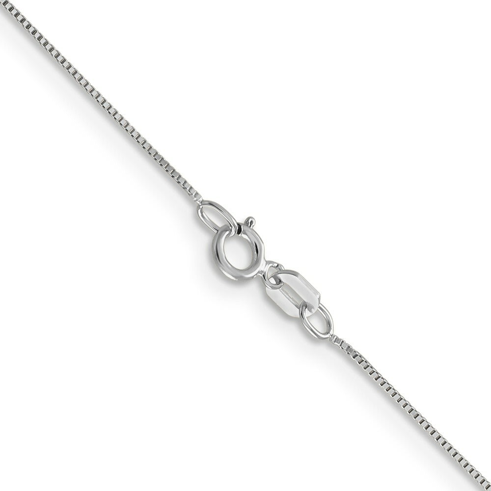 10K White Gold .5mm Box Chain Necklace