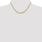 Load image into Gallery viewer, 10K Yellow Gold 4mm Light Figaro Link Chain Necklace
