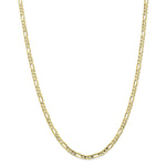 Load image into Gallery viewer, 10K Yellow Gold 4mm Light Concave Figaro Chain

