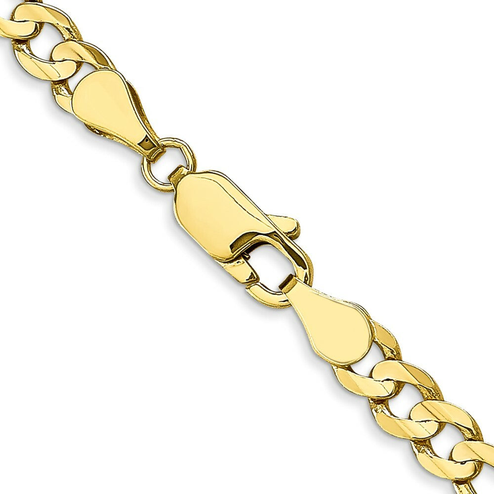 10K Yellow Gold 4.5mm Light Figaro Link Chain Necklace