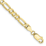 Load image into Gallery viewer, 10K Yellow Gold 4.5mm Light Figaro Link Chain Bracelet
