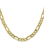 Load image into Gallery viewer, 10K Yellow Gold 6mm Light Figaro Link Chain Necklace
