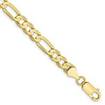 Load image into Gallery viewer, 10K Yellow Gold 6mm Light Figaro Link Chain Bracelet
