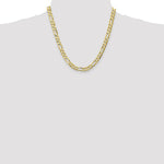 Load image into Gallery viewer, 10K Yellow Gold 6.75mm Light Figaro Link Chain Necklace
