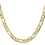 Load image into Gallery viewer, 10K Yellow Gold 6.75mm Light Figaro Link Chain Necklace
