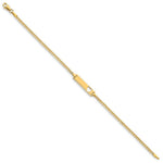 Load image into Gallery viewer, 10K Yellow Gold Flat Curb Link ID Bracelet
