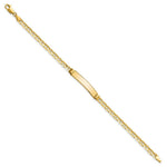 Load image into Gallery viewer, 10K Yellow Gold Anchor Link ID Bracelet  length: 7 inches
