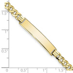 Load image into Gallery viewer, 10K Yellow Gold Flat Curb Link ID Bracelet

