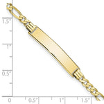 Load image into Gallery viewer, 10K Yellow Gold Figaro Link ID Bracelet
