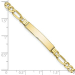 Load image into Gallery viewer, 10K Yellow Gold Figaro Link ID Bracelet
