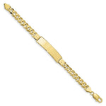 Load image into Gallery viewer, 10K Yellow Gold Flat Curb Link ID Bracelet
