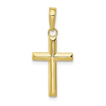 Load image into Gallery viewer, 10K Yellow White Gold Small Cross Pendant
