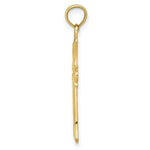Load image into Gallery viewer, 10K Yellow White Gold Fleur De Lis Cross Pendant
