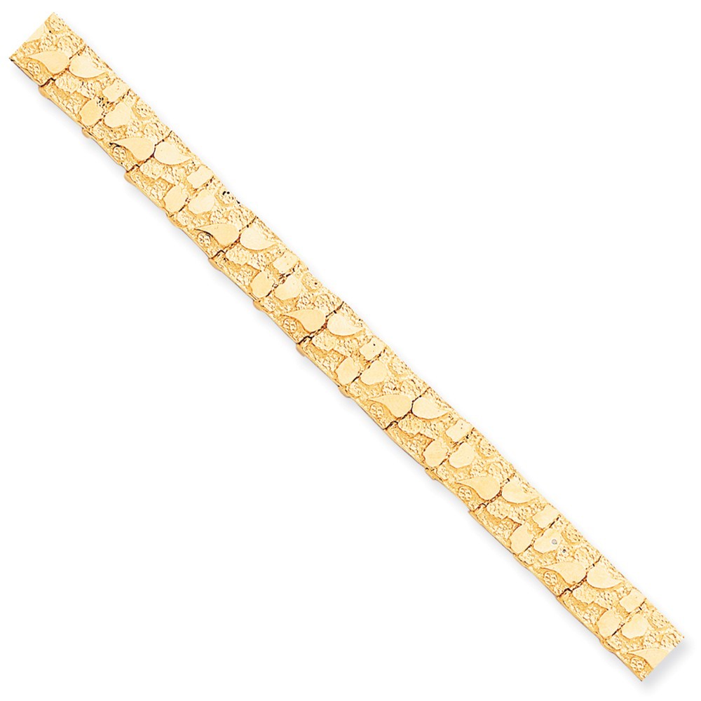 10K Yellow Gold 10mm Nugget Bracelet