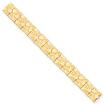 Load image into Gallery viewer, 10K Yellow Gold 12mm Nugget Bracelet
