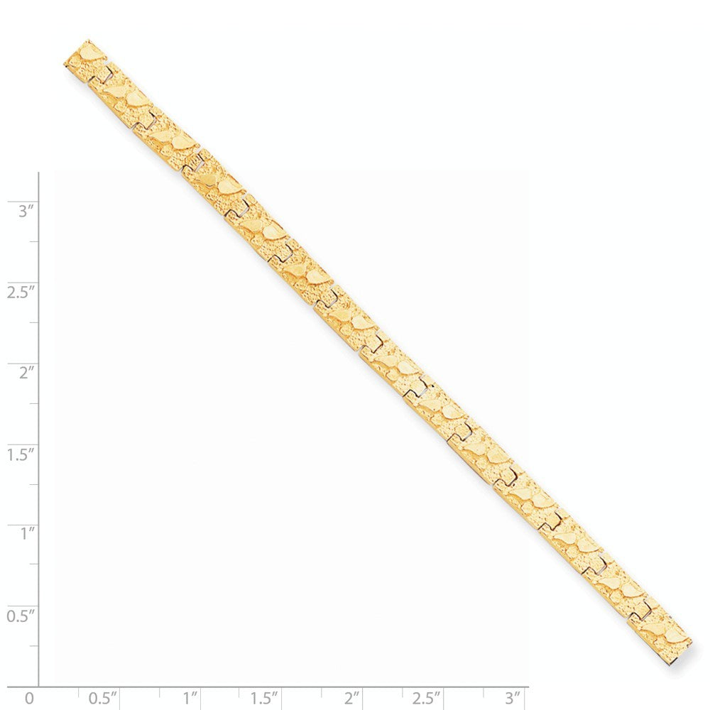10K Yellow Gold 6mm Nugget Bracelet