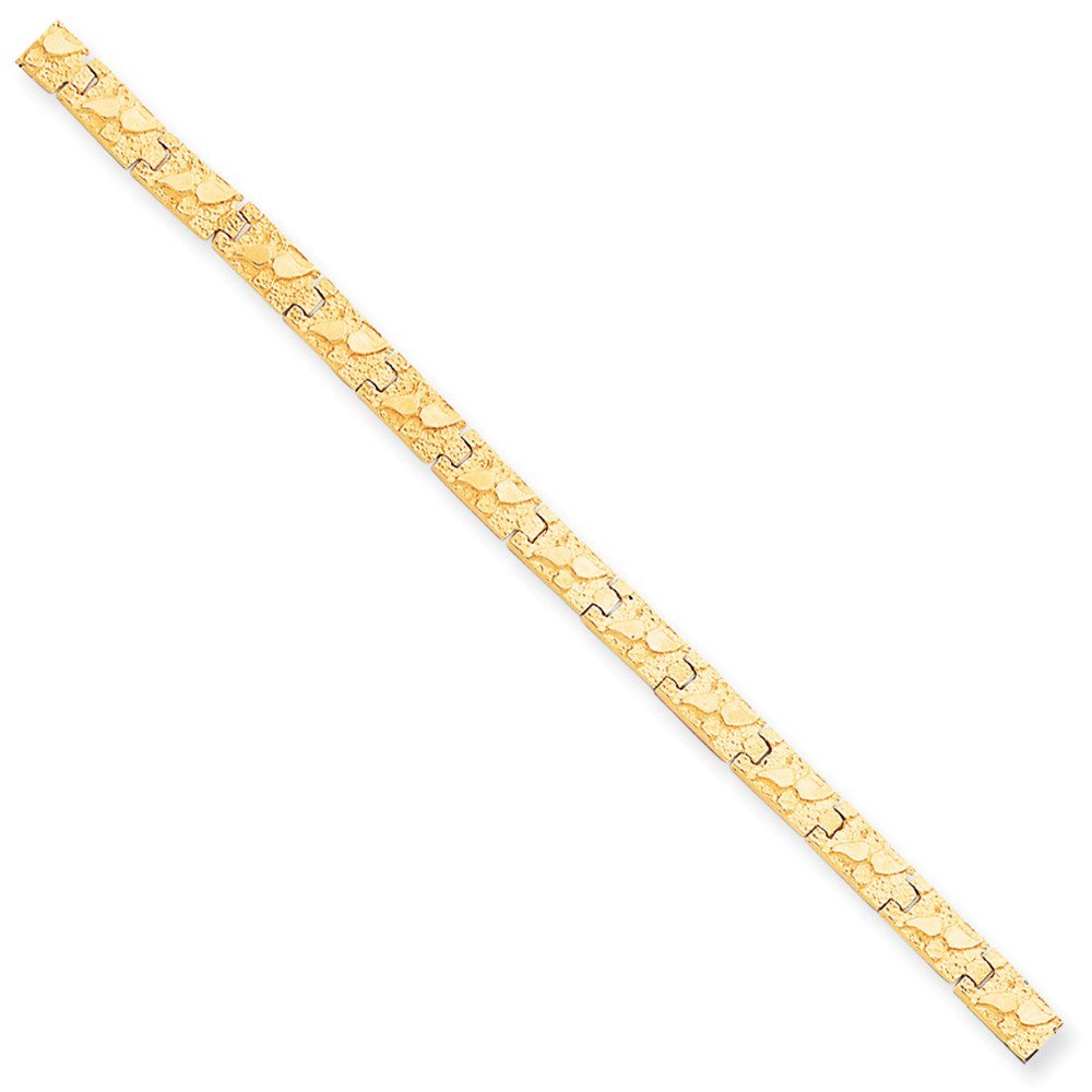 10K Yellow Gold 6mm Nugget Bracelet