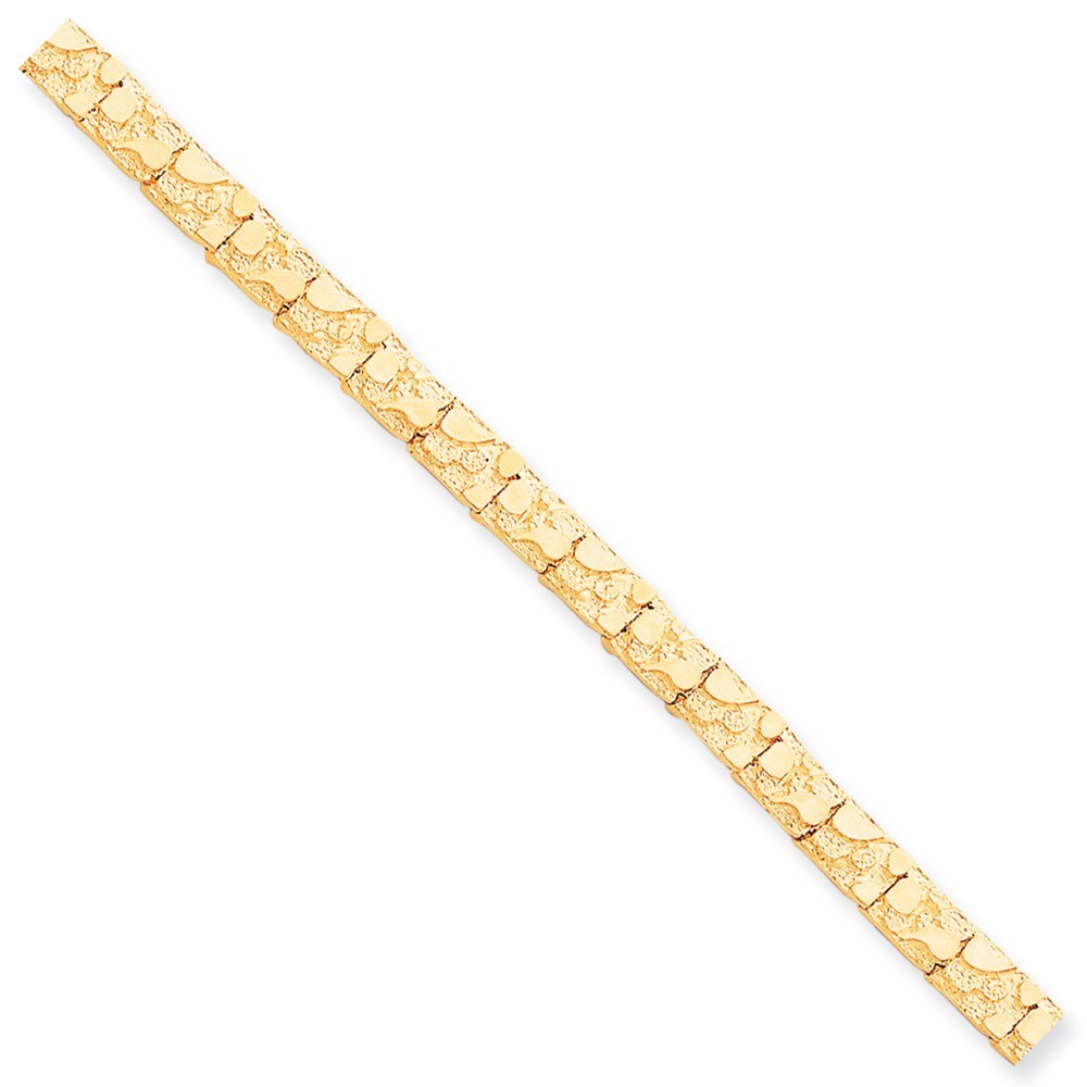 10K Yellow Gold 7mm Nugget Bracelet