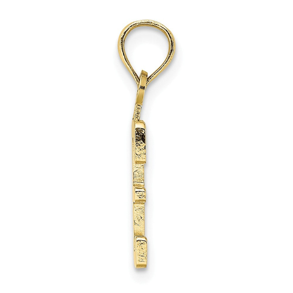 10K Yellow Gold Number Pendant