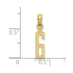 Load image into Gallery viewer, 10K Yellow Gold Number Pendant
