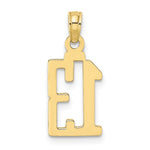 Load image into Gallery viewer, 10K Yellow Gold Number Pendant
