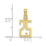Load image into Gallery viewer, 10K Yellow Gold Number Pendant
