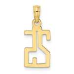 Load image into Gallery viewer, 10K Yellow Gold Number Pendant
