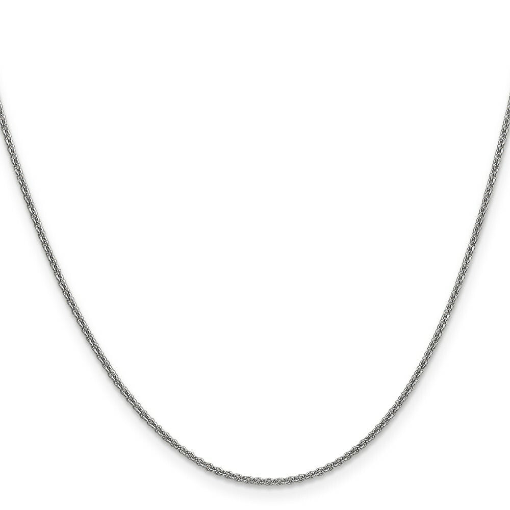 10k White Gold 1.5mm Solid Polished Cable Chain