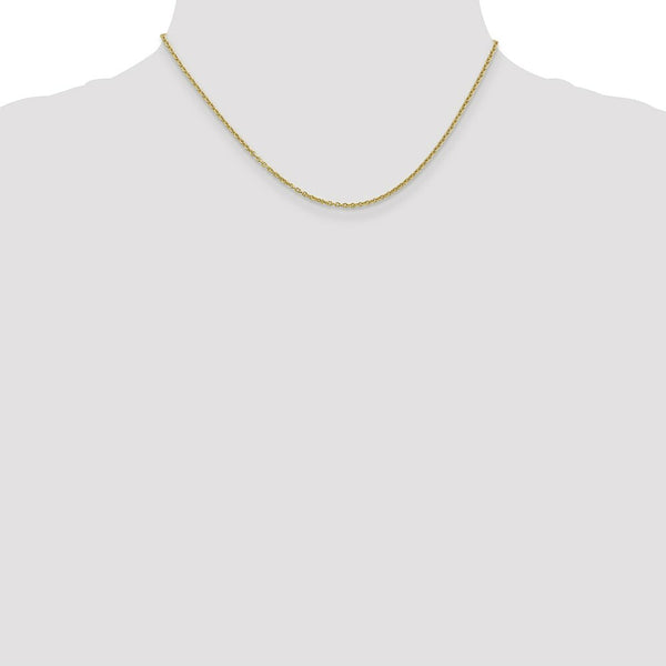 10K Yellow Gold 2mm Solid Polished Cable Chain