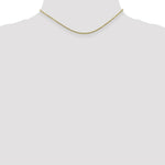 Load image into Gallery viewer, 10K Yellow Gold 1.3mm Solid Diamond-cut Cable Chain Necklace
