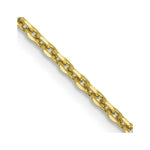 Load image into Gallery viewer, 10K Yellow Gold 1.65mm Solid Diamond-cut Cable Chain
