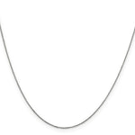 Load image into Gallery viewer, 10K White Gold .5mm Solid Diamond-cut Cable Chain Necklace
