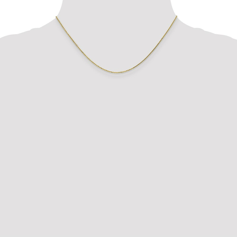 10K Yellow Gold .95mm Diamond-cut Cable Chain