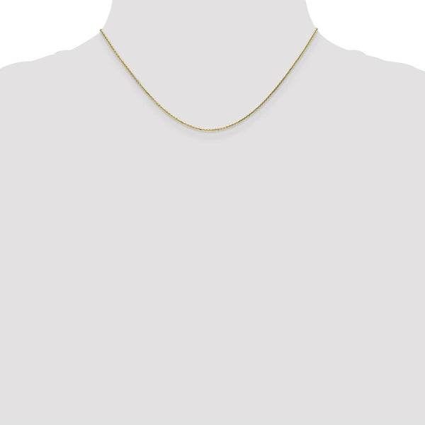 10K Yellow Gold .95mm Diamond-cut Cable Chain