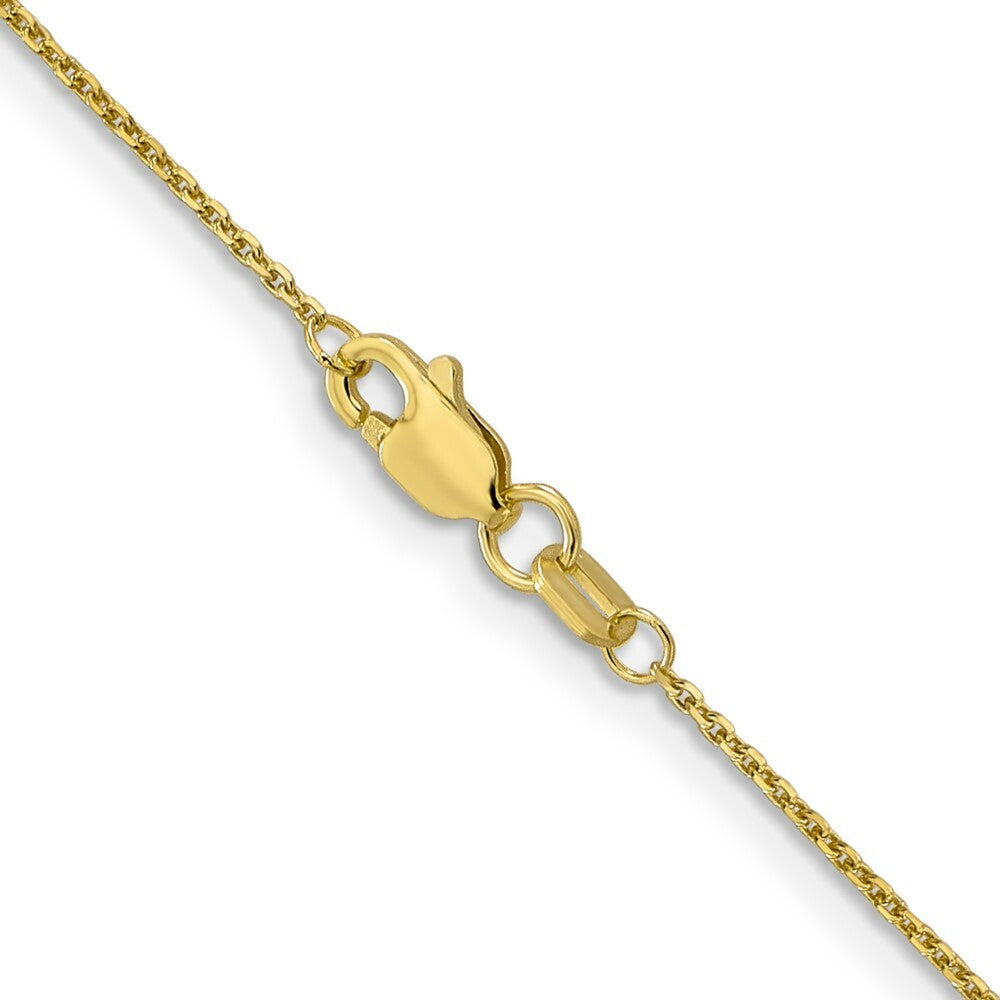 10K Yellow Gold .95mm Diamond-cut Cable Chain
