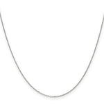 Load image into Gallery viewer, 10K White Gold .8mm Diamond-cut Cable Chain Necklace
