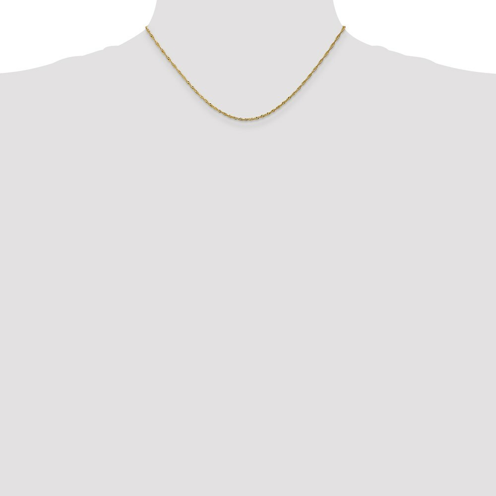 10K Yellow Gold 1.4mm Singapore Chain