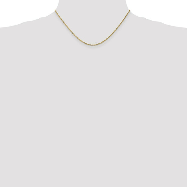 10K Yellow Gold 1.4mm Singapore Chain