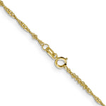 Load image into Gallery viewer, 10K Yellow Gold 1.4mm Singapore Chain
