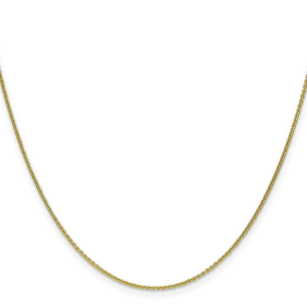 10K Yellow Gold 1mm Cable Chain