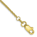 Load image into Gallery viewer, 10K Yellow Gold 1.5mm Cable Chain Anklet
