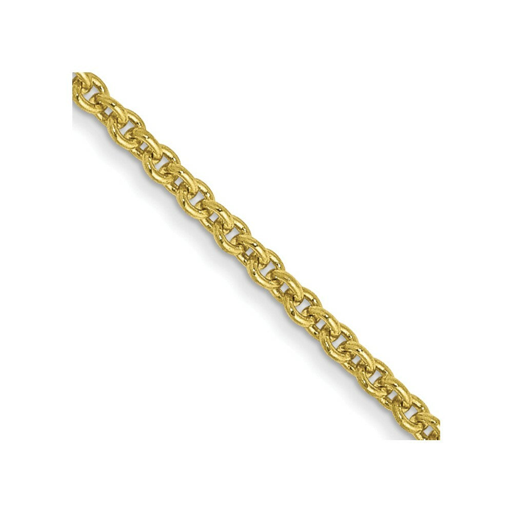 10K Yellow Gold 1.5mm Cable Chain