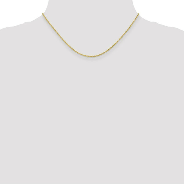10K Yellow Gold 1.3mm Heavy-Baby Rope Chain