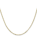 Load image into Gallery viewer, 10K Yellow Gold 1.25mm Flat Figaro Chain
