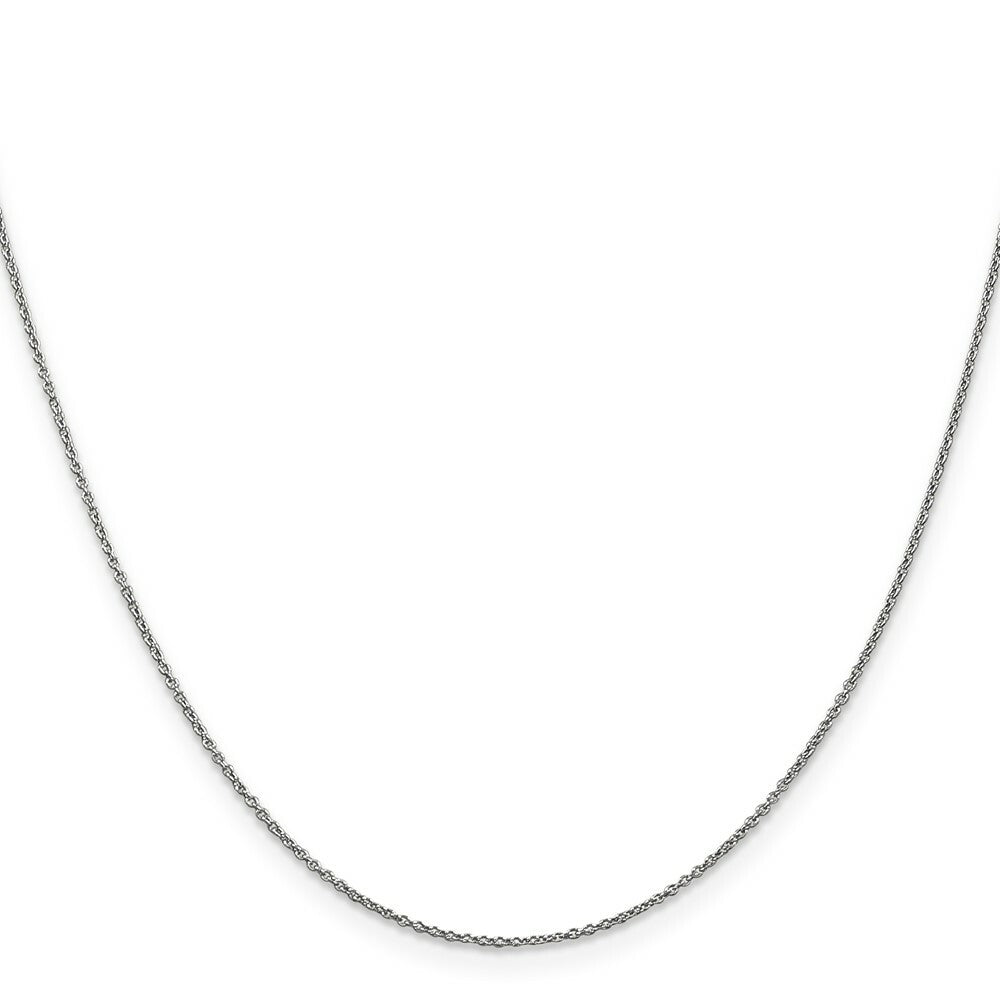 10k White Gold .9mm Cable Chain